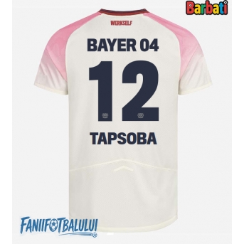 Bayer Leverkusen Edmond Tapsoba #12 Tricou Fotbal Replică 2025-26 Barbati Deplasare